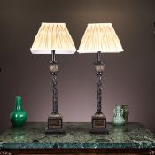 A PAIR OF REGENCY STYLE LAMP BASES