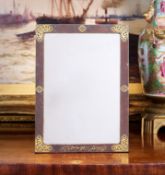 A PERSIAN DAMASCENED MIRROR