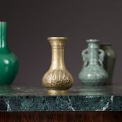 A CHINESE BRONZE VASE WITH ARABIC INSCRIPTION