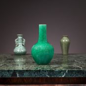 A CHINESE GE WARE BOTTLE VASE