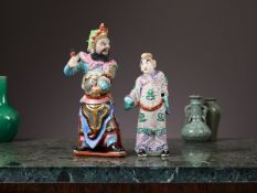 TWO LATE 19TH / EARLY 20TH CENTURY CHINESE PORCELAIN FIGURES