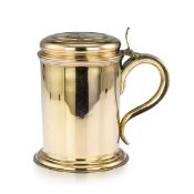 AN EXCEPTIONAL 18TH CENTURY RUSSIAN SILVER GILT TANKARD, MOSCOW, C.1766