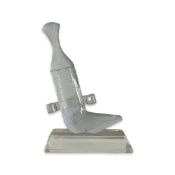 A GLASS PAPERWEIGHT MODELLED AS A OMANI KHANJAR