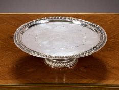 A RARE QUEEN ANNE SILVER TAZZA C. 1707