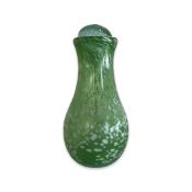 AN ART GLASS BOTTLE WITH CONFETTI DECORATION