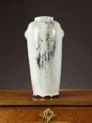 A CHINESE FLAMBE GLAZED SLENDER VASE