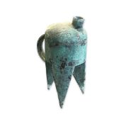 A CHINESE ARCHAIC STYLE METAL RITUAL VESSEL