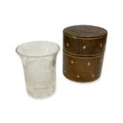 A FINE CUT AND ENGRAVED GLASS TUMBLER OF NAPOLEONIC INTEREST, PROBABLY C. 1903