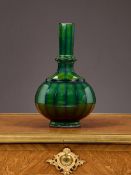 A 19TH CENTURY BOHEMIAN LITHYALIN GLASS VASE CIRCA 1840