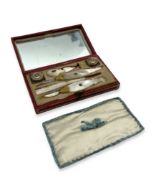 A RARE EARLY 19TH CENTURY PALAIS ROYAL WRITING SET C. 1820