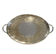 A GEORGE III STERLING SILVER TRAY, C.1803, WILLIAM BENNETT