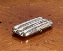 A VICTORIAN STERLING SILVER CIGAR CASE C. 1898