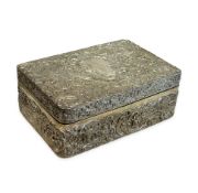 A 19TH CENTURY STERLING SILVER HUMIDOR, C. 1894, WILLIAM COMYNS
