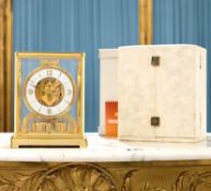JAEGER LECOULTRE: AN ATMOS CLOCK WITH DISPLAY CASE, BOX AND PAPERS NO. 325502