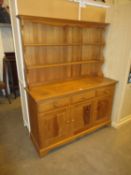 Ercol Pine Shelved Back Dresser, 134x45x168cm h