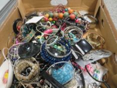 A large quantity of costume jewellery