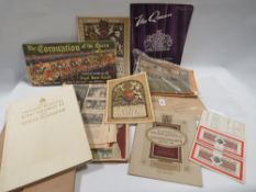 A selection of ephemera to include vintage Meccano manuals etc