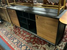 A modern showhome black sideboard W 161 cm