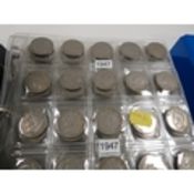 A large collection of post 1946 florins, contained in two albums