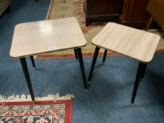 Two mid century occasional tables
