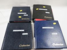 A large collection of post 1946 sixpences, presented in four albums