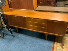 A mid century teak sideboard W 198 cm