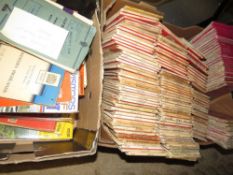 Two trays of assorted vintage OS maps etc