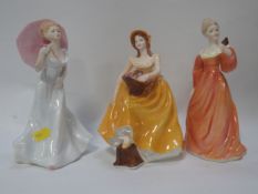 Three assorted Coalport figurines