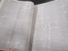 A large bound editions of The Times from 1878