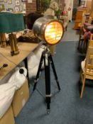 A modern tripod camera type light