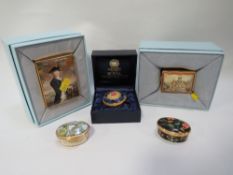 A collection of Halcyon Days enamel boxes etc to include National Maritime Museum Royal