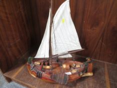 A modern decorative sail boat