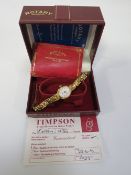 A boxed Rotary wristwatch