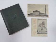 Berlin 1937 Dairy congress ticket stub, official participant guide/handbook and related postcard