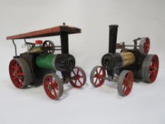 Two vintage Mamod steam engines A/F