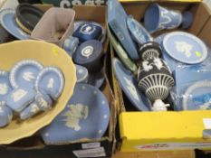 Two boxes of mixed Wedgwood Jasperware