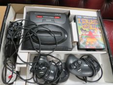 A vintage Sega Megadrive II in original box