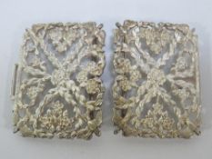 An ornate hallmarked silver nurses buckle approx weight 49g