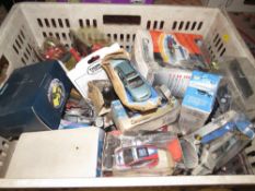 Two boxes of mixed diecast cars A/F