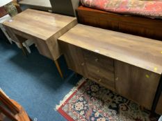 A show home desk and matching chest - loose legs