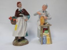 A Royal Doulton figurine Country lass and Pennyworth