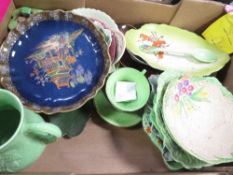 A tray of assorted Carlton ware ceramics