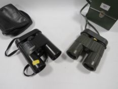 Two pairs of binoculars to include Bresser Optik