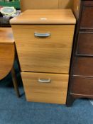 A modern two drawer filing cabinet