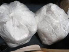 Two bags of ex-show home duvets