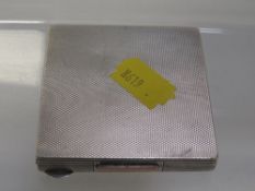 A hallmarked silver compact, approx weight 75g