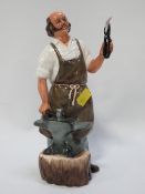 A Royal Doulton figure The Blacksmith