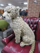 A large Cleo the Leopard figure by Real Soft Toys of Watford, circa 1970s