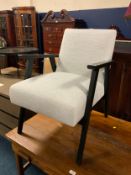 A modern show home armchair