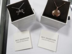 Hot Diamonds - a locket on chain and a pendant on chain